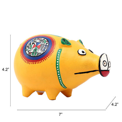 Mustard Terracotta Piggy Bank
