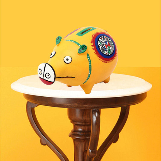 Mustard Terracotta Piggy Bank