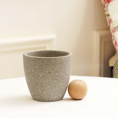 Speckled White Terracotta Pot for Indoor Plants